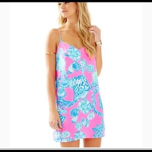 Lilly Pulitzer Dusk Strappy Silk Slip Dress Sz M